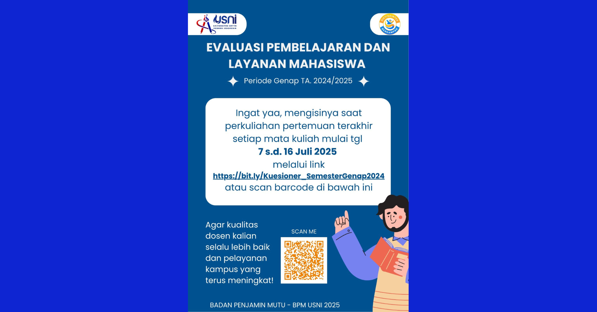 Evaluasi Pembelajaran dan Layanan Mahasiswa Periode Genap